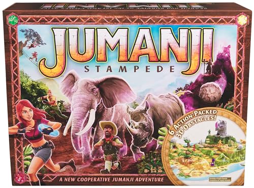 Spin Master Games Jumanji Stampede 3D Cooperative Board Game