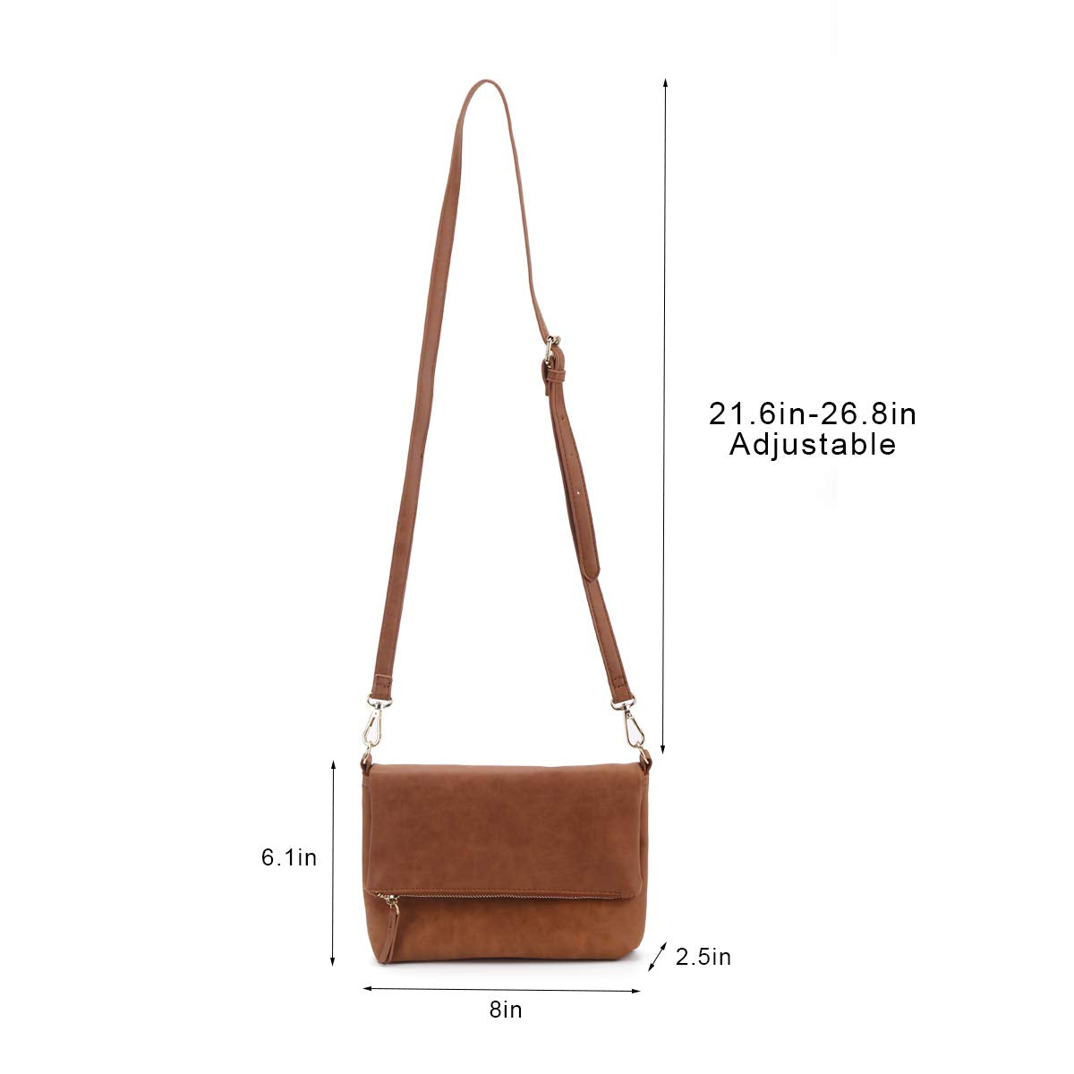 Gladdon Small Brown Crossbody Purse for Women