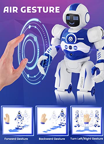 EduCuties Robot Toys for Kids,Programmable Remote Control Smart Walking Dancing Robot Toy with Gesture & Sensing for Age 4 5 6 7 8 9 10 Year Old Boys for Birthday Present