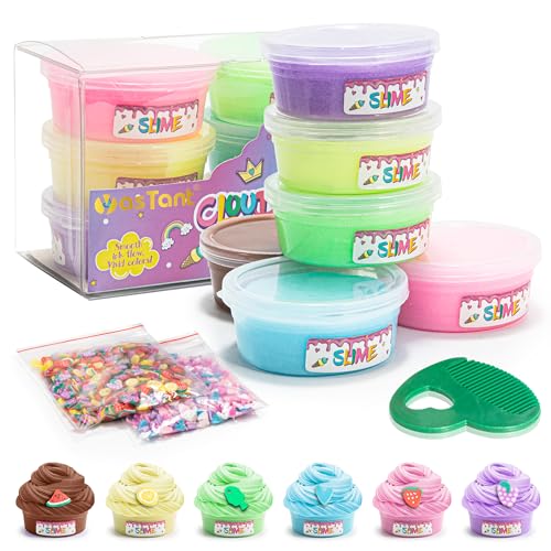 6 Pack Fluffy Butter Slime Kit for Kids