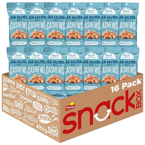 16 Pack Nut Harvest Sea Salted Whole Cashews (OU)