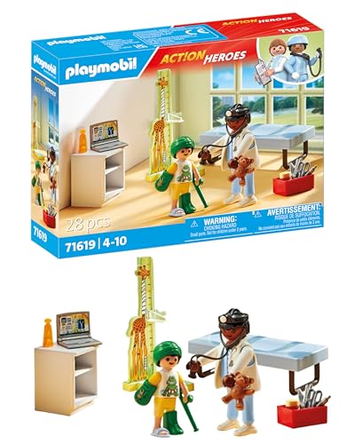 Playmobil Pediatrician Figure with Teddy Bear Toy