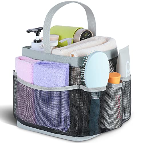 EUDELE Portable Mesh Shower Caddy 8-Pocket Large Capacity