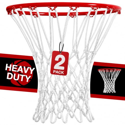 2 Pack Heavy Duty Basketball Hoop Nets