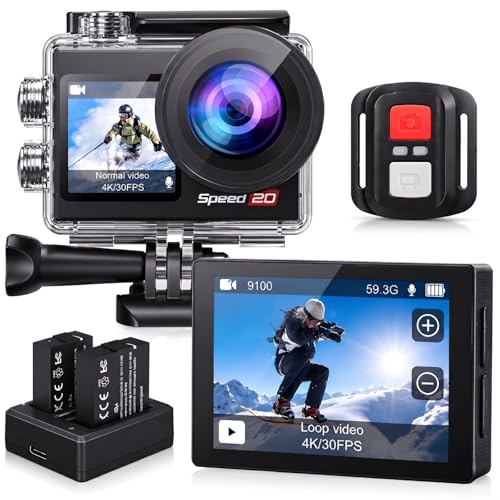 4K Waterproof Action Camera with Touch Screen