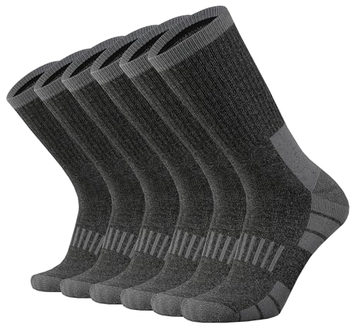 Men's Heavy Cushion Crew Socks Moisture Wicking Thermal