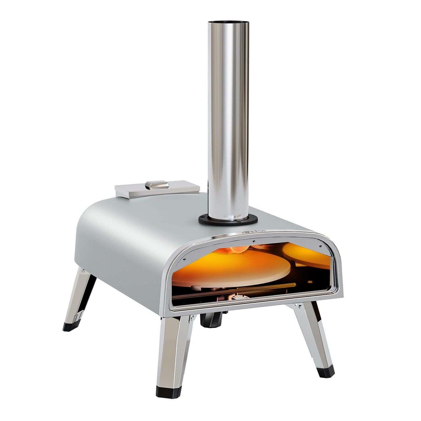 Portable 12" Wood Fired Pizza Oven for Outdoors