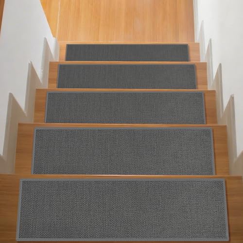 15 Pack Non-Slip Stair Treads for Wooden Steps