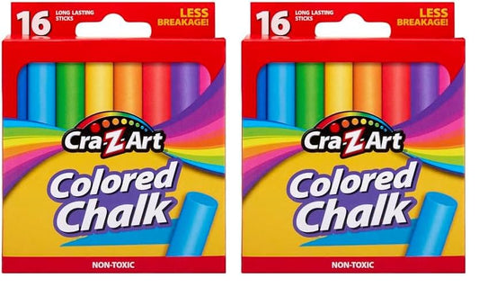 Cra-Z-Art 16 Count Assorted Colored Chalk Pack