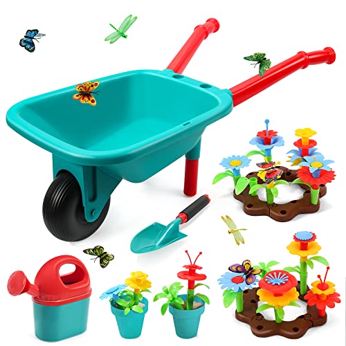 Kids Gardening Tool Set with Wheelbarrow and Toys