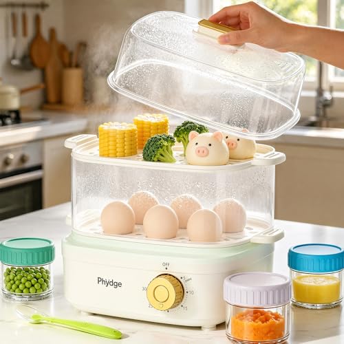 2-Tier Electric Food Steamer and Egg Cooker