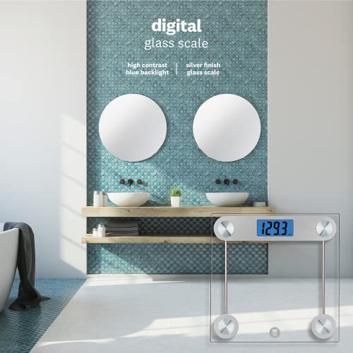 Weight Watchers Scales by Conair Scale for Body Weight, Digital Bathroom Scale in Clear