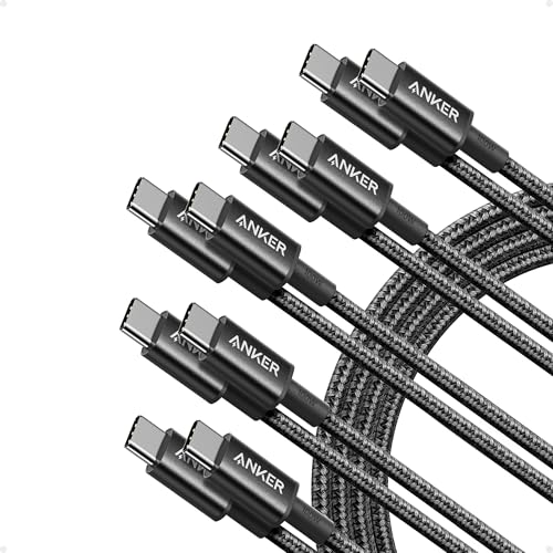 5 Pack Anker USB C to USB C Charging Cables
