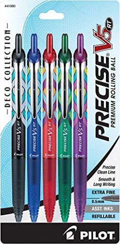 5 Pack PILOT Precise V5 RT Extra Fine Pens