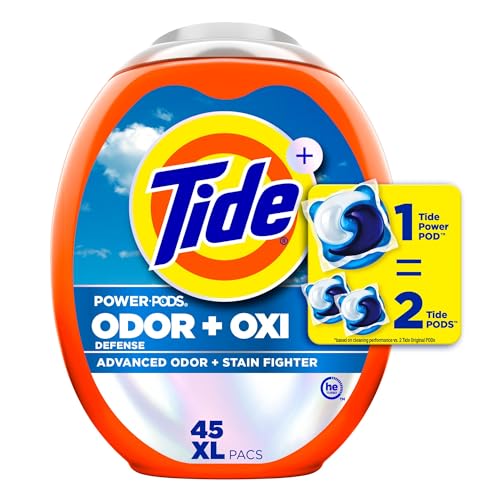 45 Count Tide Ultra OXI Power PODS Laundry Detergent