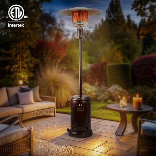 Amazon Basics Outdoor Propane Patio Heater with Wheels