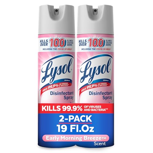 2 Pack 19oz Lysol Disinfectant Spray (Antibacterial)