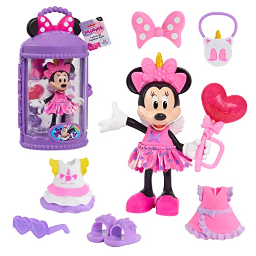14 Piece Minnie Mouse Fashion Doll Unicorn Fantasy Set