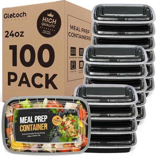 100 Pack Meal Prep Food Containers with Lids