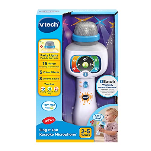 VTech Sing It Out Karaoke Bluetooth Microphone , White