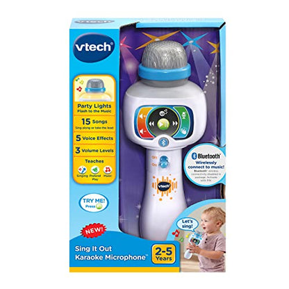 VTech Sing It Out Karaoke Bluetooth Microphone , White