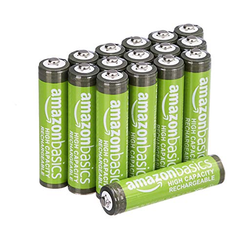 16 Pack Amazon Basics AAA Rechargeable Batteries 850mAh