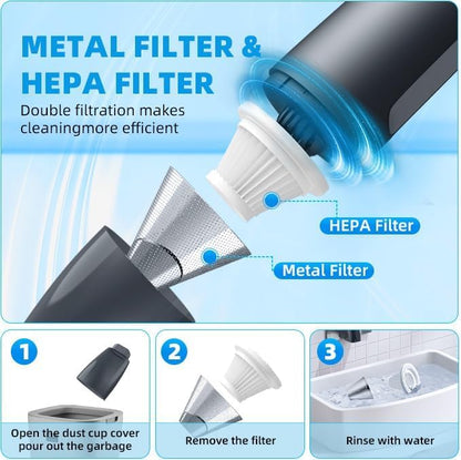 OMO Portable Cordless Handheld Vacuum Cleaner