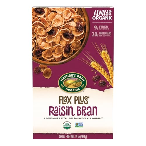 12 Pack Nature's Path Organic Flax Raisin Bran Cereal