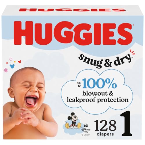 128 Count Huggies Snug & Dry Newborn Diapers