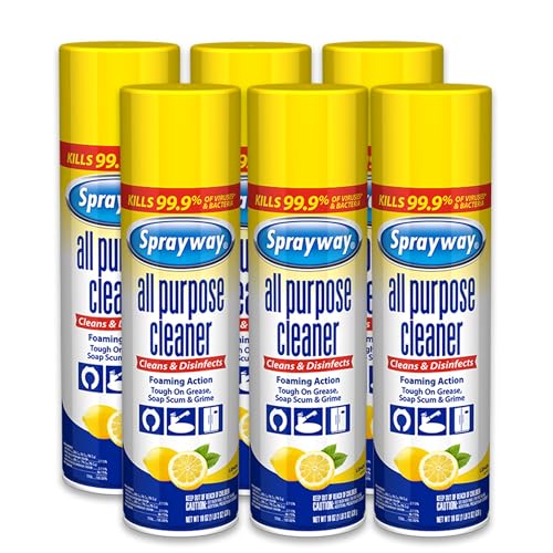 6 Pack Sprayway Lemon All Purpose Cleaner 19oz