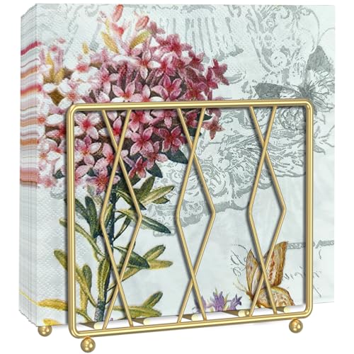 Modern Metal Upright Napkin Holder Dispenser