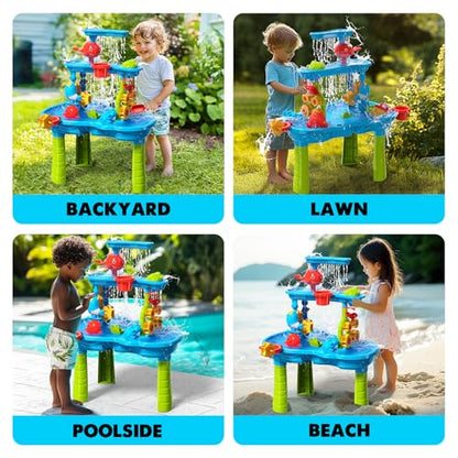 CozyBomB Water Table with Magnetic Fishing Game