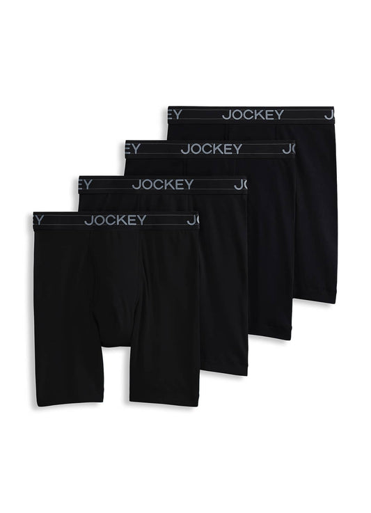 4 Pack Jockey Men's Lightweight Boxer Briefs
