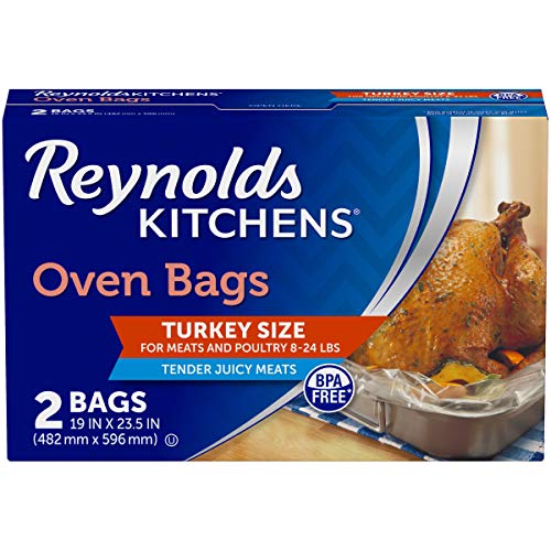 2 Count Reynolds Turkey Size Oven Bags 24lb Capacity