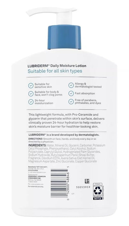Lubriderm Daily Moisture Hydrating Body Lotion 16 oz