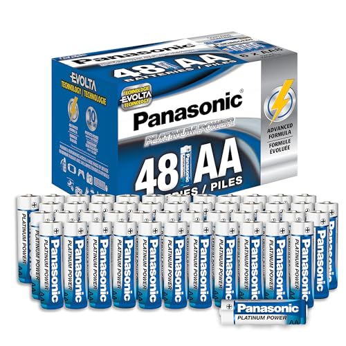 48 Pack Panasonic Platinum Power AA Alkaline Batteries