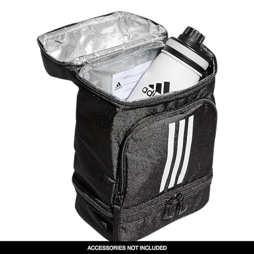 adidas Excel 2 Insulated Lunch Bag, Black/White, One Size