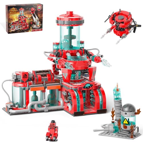 919 Piece Space Fire Station Building Set for Teens