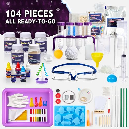 Japace 100+ Experiments Science Kit for Kids Age 4-12 Year Old, Cool Boy Christmas Birthday Gift Ideas, Chemistry and Physics Set Toys for Boys Girls
