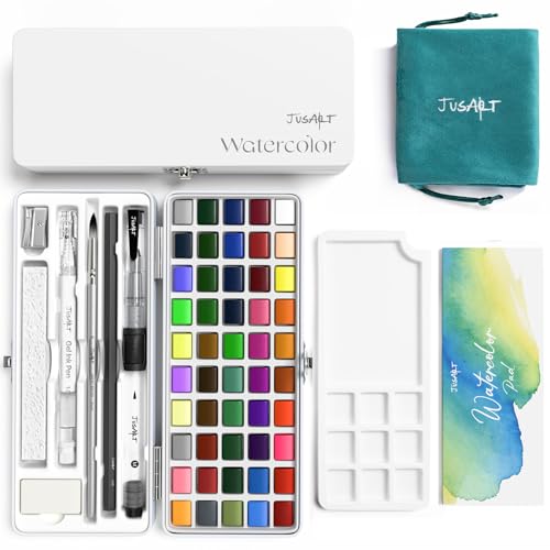 50 Color Portable Watercolor Paint Set