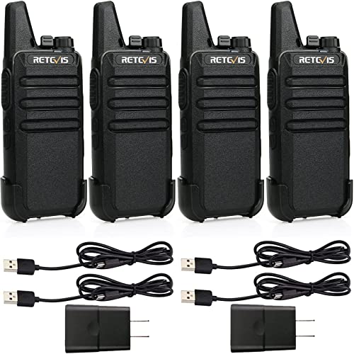 4 Pack Long Range Rechargeable Two Way Radios