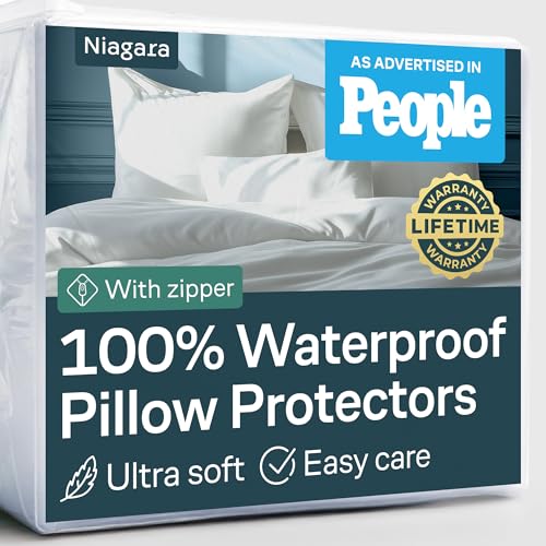 4 Pack Waterproof King Pillow Protectors