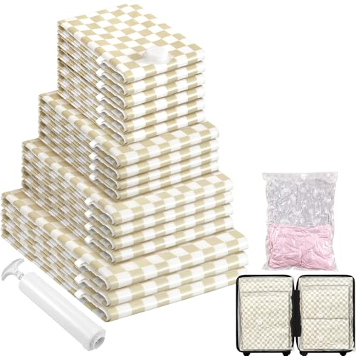 17 Pack Vacuum Storage Bags with Hand Pump