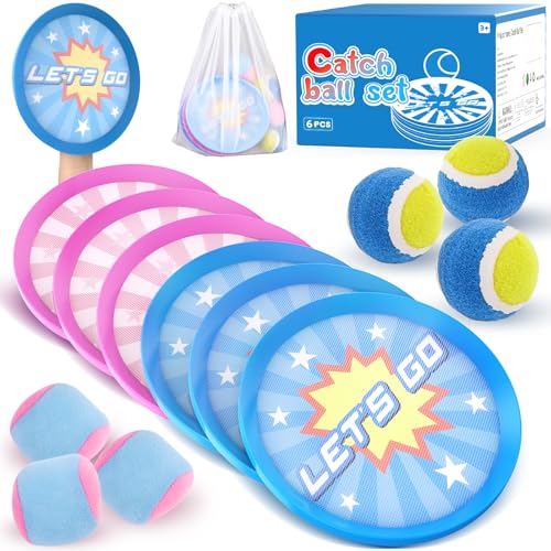6 Pack Catch Ball Game Outdoor Kids Toys Set