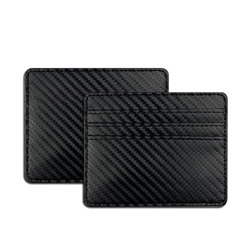Ultra Slim Carbon Fiber RFID Blocking Card Holder Wallet