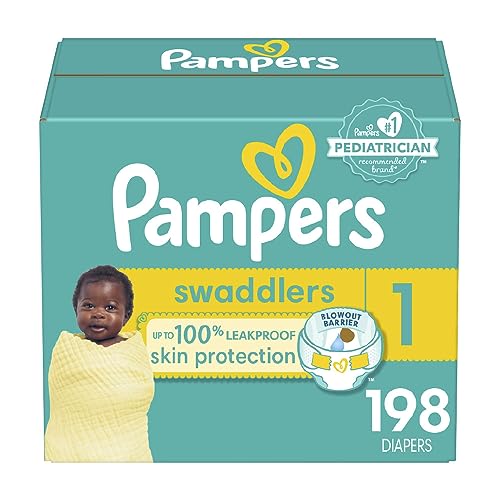 198 Count Pampers Swaddlers Disposable Baby Diapers