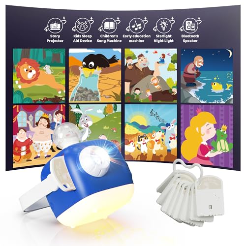 Bluetooth Storybook Projector Nightlight with Speaker