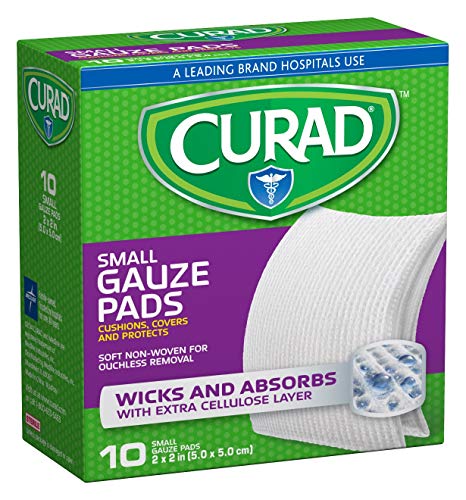 6 Pack Curad Non-Woven Pro-Gauze 2" x 2" 10ct