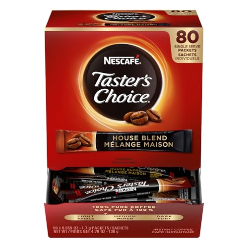 80 Pack Nescafe Instant Coffee Taster's Choice Singles