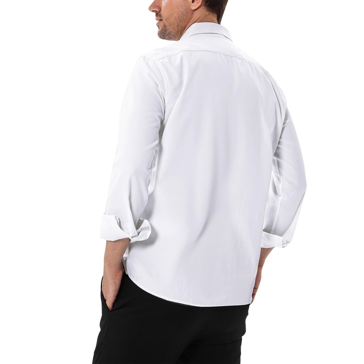 SIR7 Men's Slim Fit Stretch Dress Shirt
